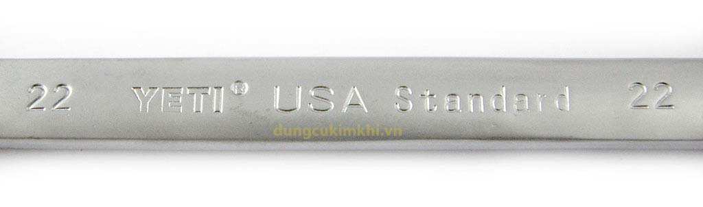 cờ lê vòng miệng yeti 22mm được sản xuất theo tiêu chuẩn của Mỹ