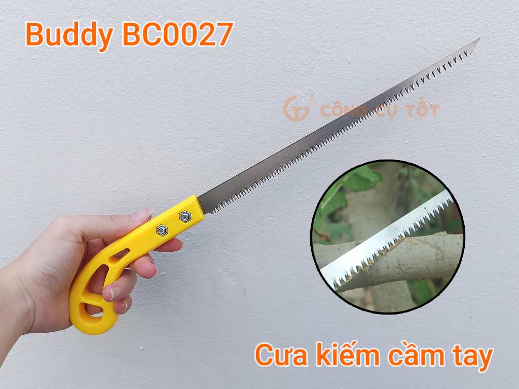 Cưa kiếm cầm tay 225mm cán nhựa Buddy BC0027