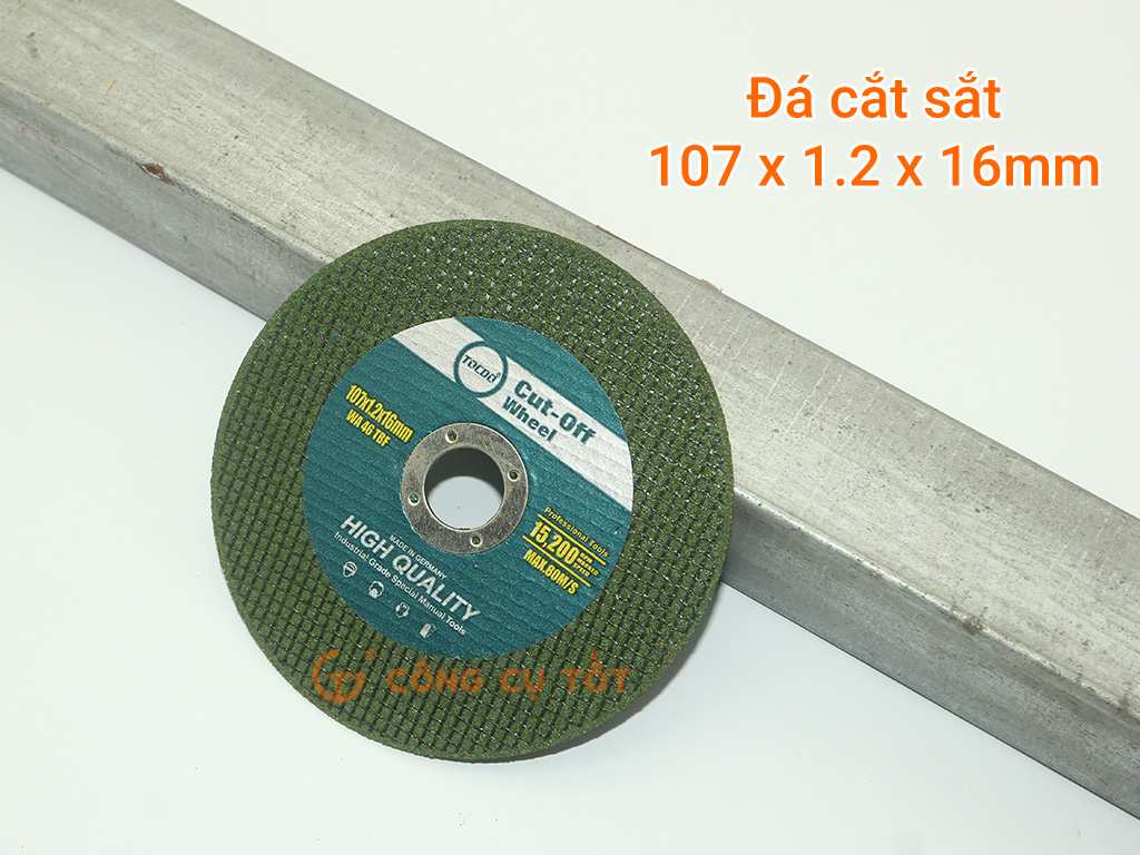 Đá cắt sắt TOCDO Φ107 x dày 1.2 x trục 16mm 