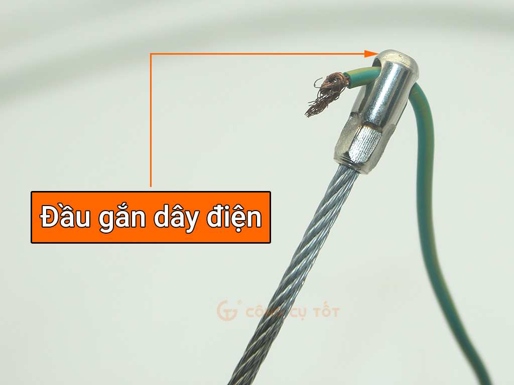 Đầu kết nối dây điện của dây mồi sợi cáp trần 4 ly 