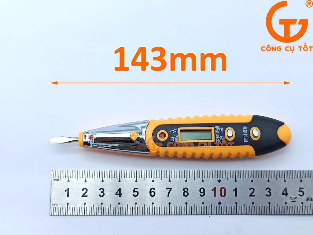 Kích thước bút thử điện đa năng đo thông mạch, cảm ứng, điện áp.