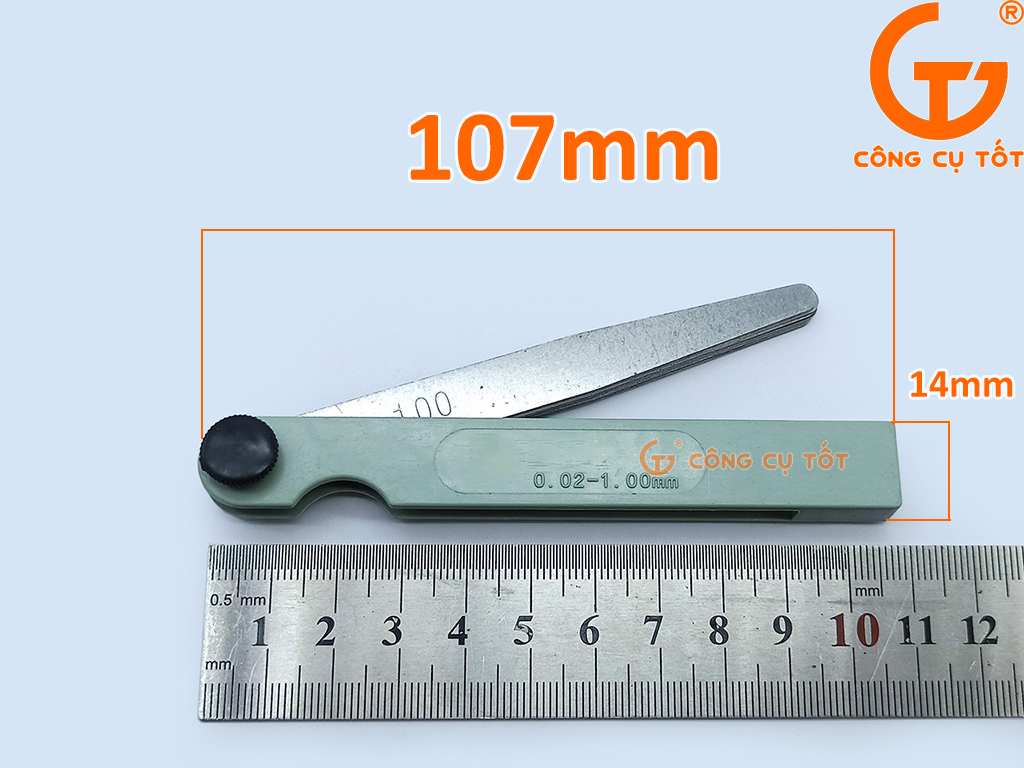 Thước lá đo khe hở siêu mỏng kích thước 0.02-1mm