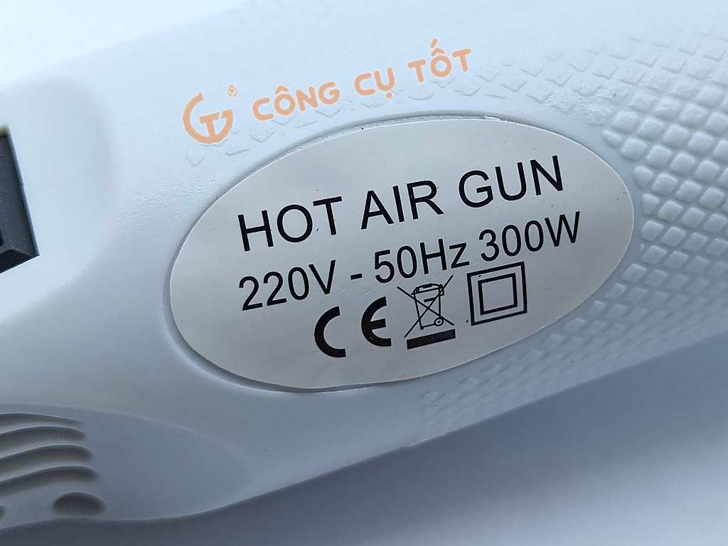 Máy khò nóng 200°C 300W 220V màu trắng