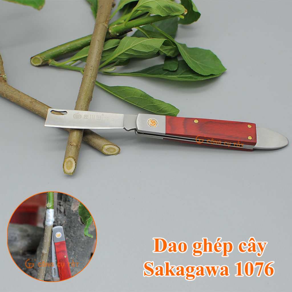 Dao ghép cây Sakagawa 1076 lưỡi SK5 Nhật Bản