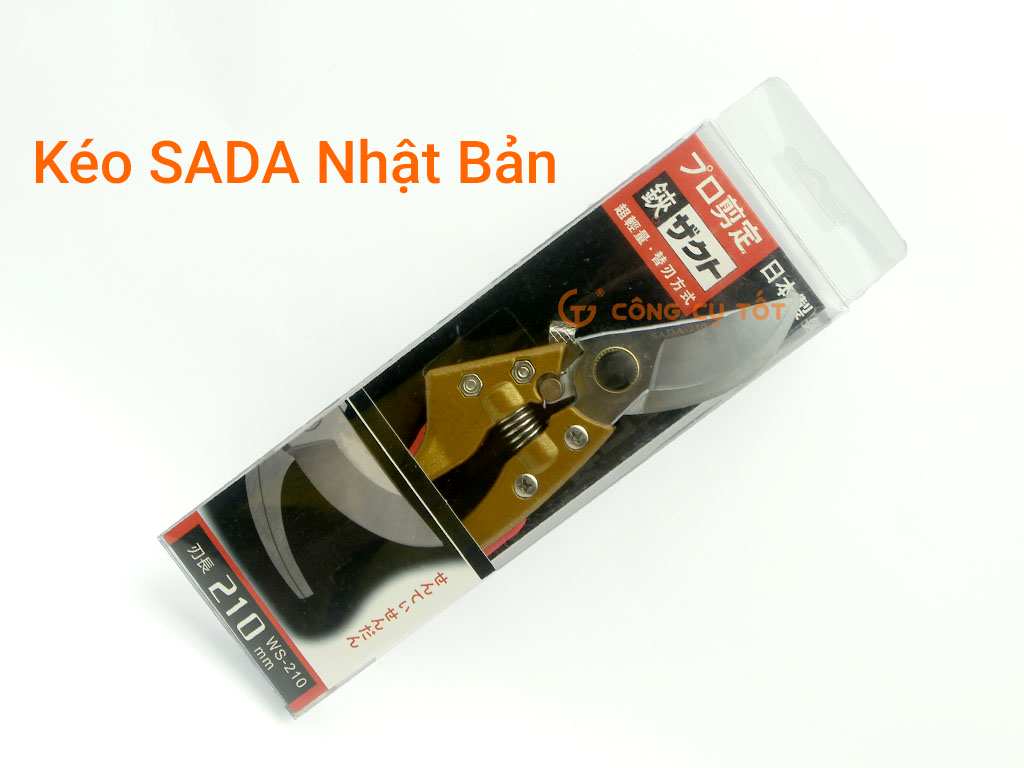 Bao bì sản phẩm kéo cắt cành SADA Nhật Bản