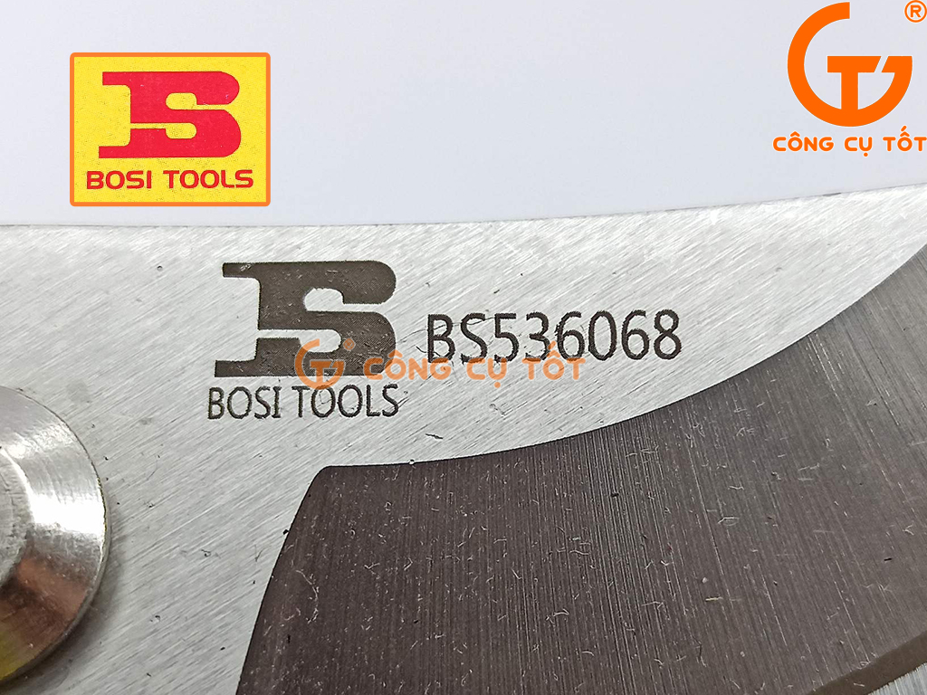 Kéo cắt cành lưỡi thép không gỉ BosiTools BS536068 200mm 