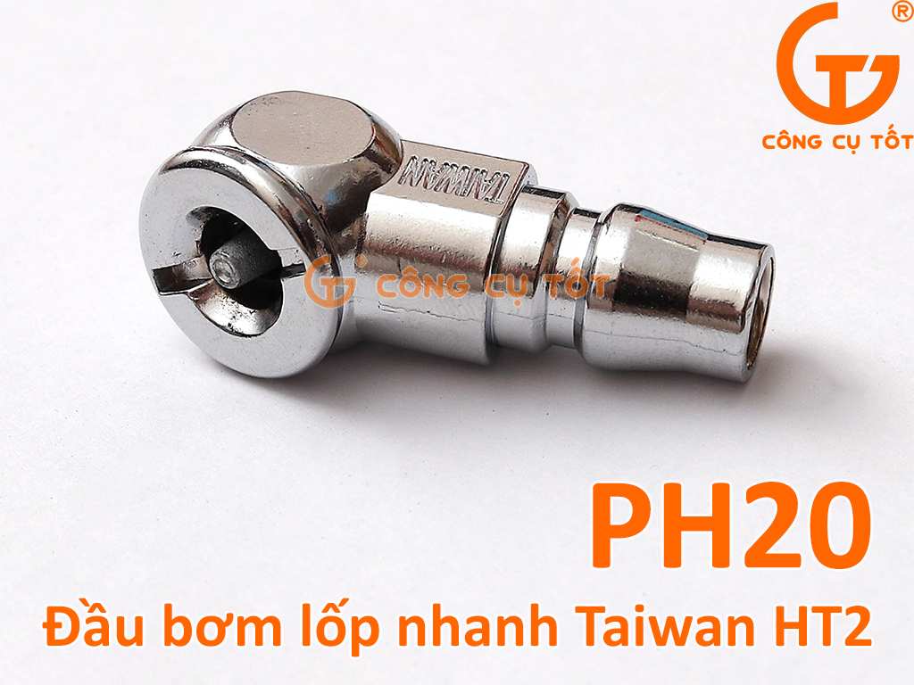 Đầu bơm lốp xe máy thay nhanh PH20 Taiwan HT2