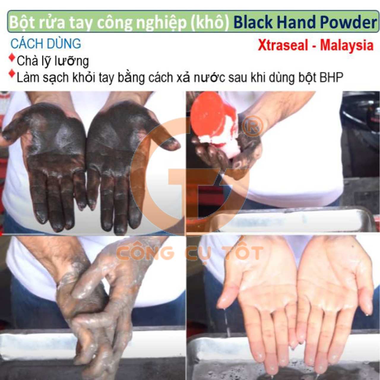 Cách sử dụng bột rửa tay khô