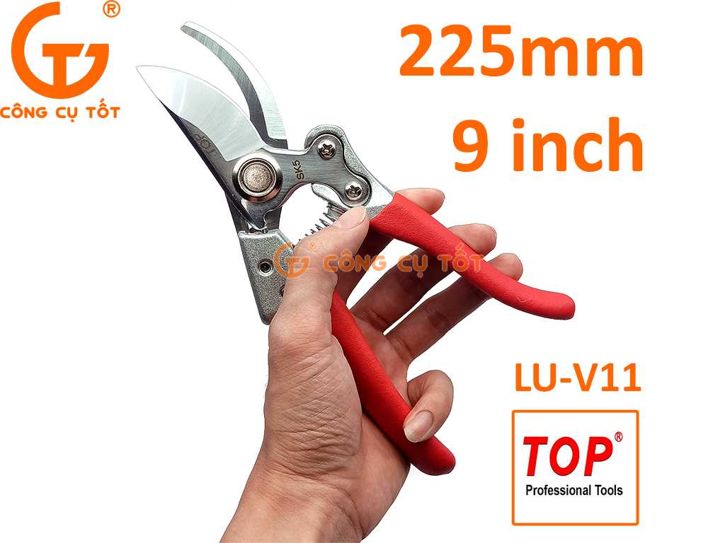 Kéo cắt cành cầm tay mini 9 inch TOP LU-V11 Đài Loan