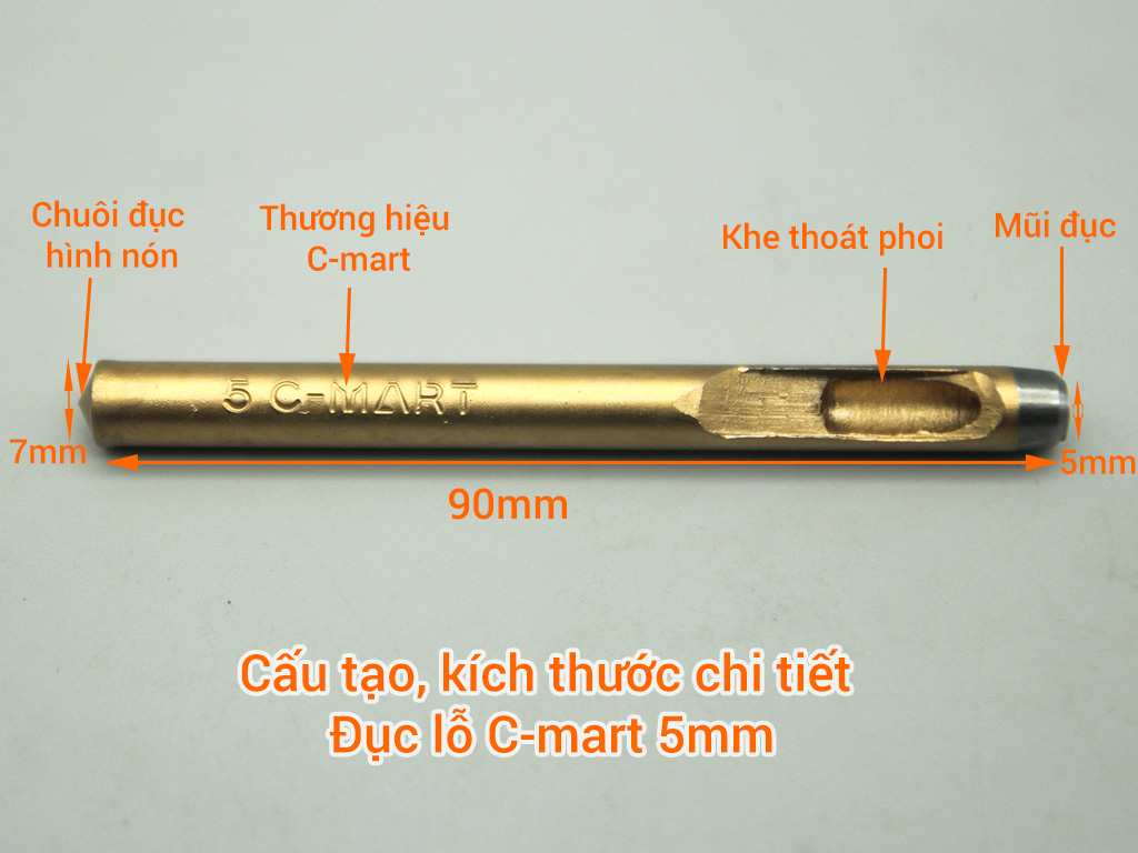 Dụng cụ đục lỗ 5mm C-mart