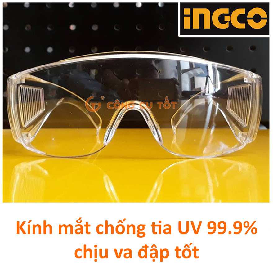 Kính mát bảo hộ chống tia UV 99.9% INGCO HSG05