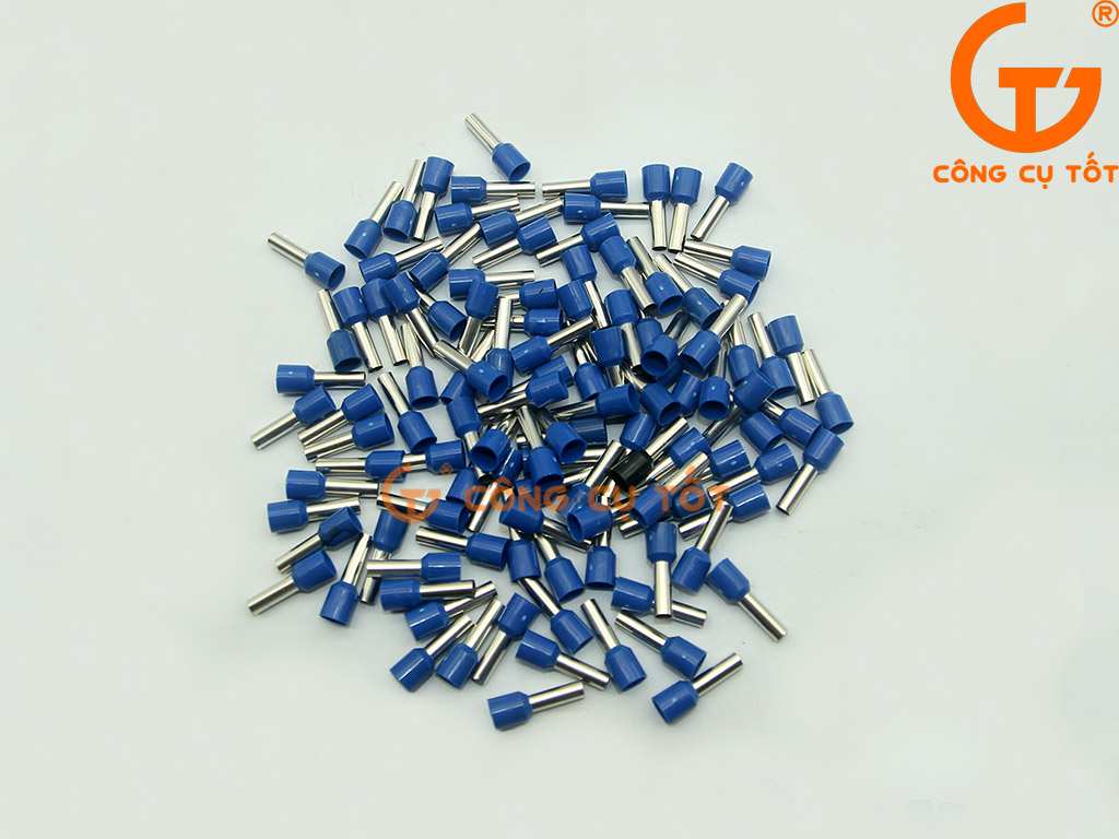 100 đầu pin rỗng E6012 bọc nhựa xanh