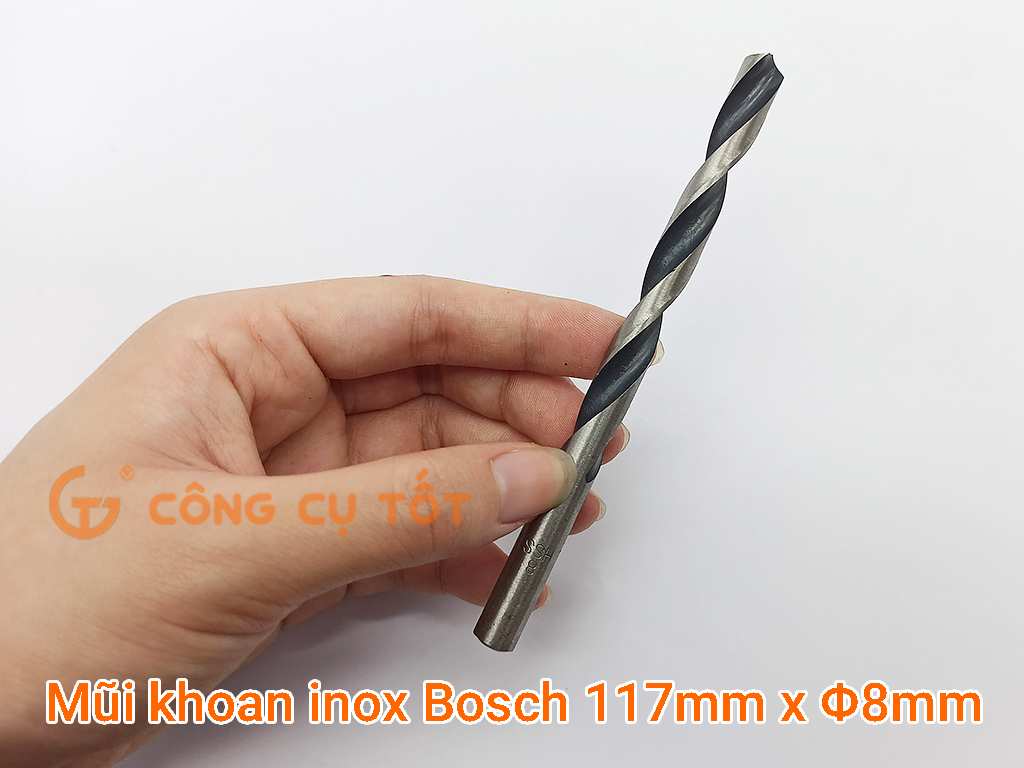 Mũi khoan inox Bosch 117mm x Φ8.0mm