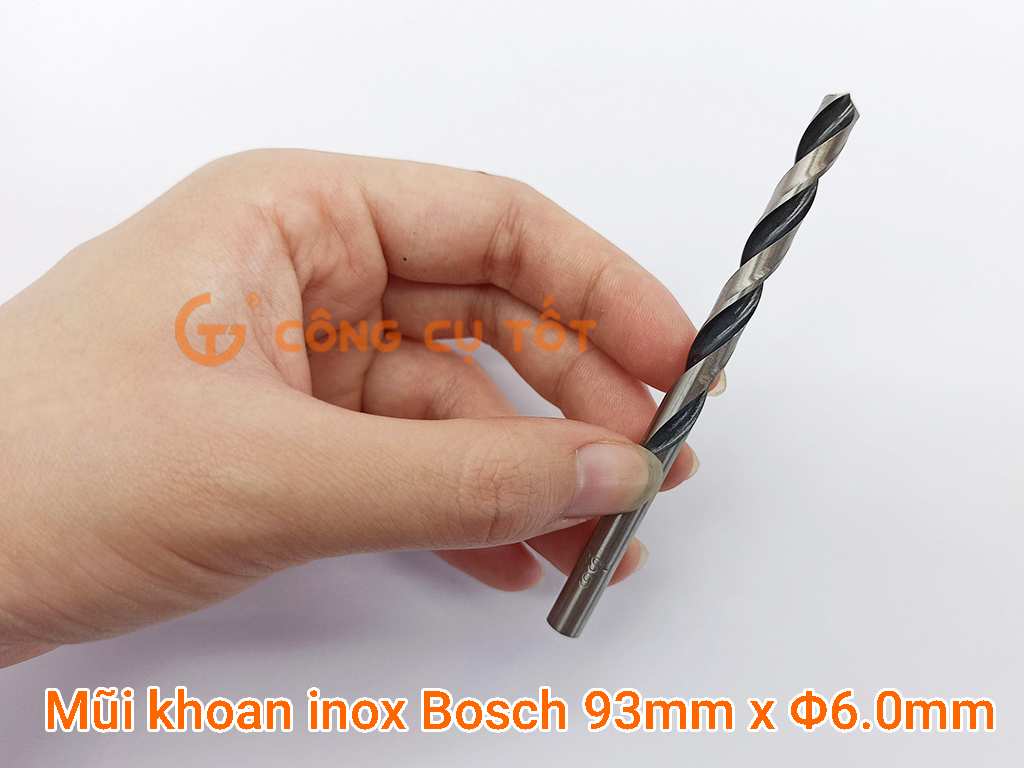 Mũi khoan inox Bosch 93mm x Φ6.0mm