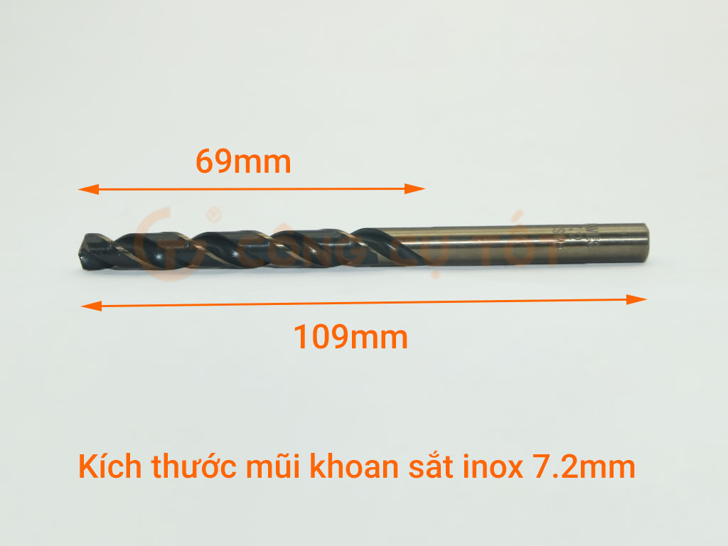 Mũi khoan sắt ,inox 7.2mm WAVES HSS