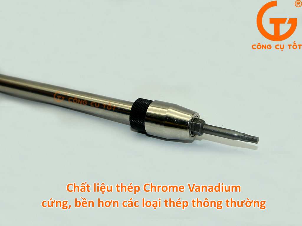 Thanh kéo được làm từ chất liệu thép Chrome Vanadium với nhiều tính năng ưu việt