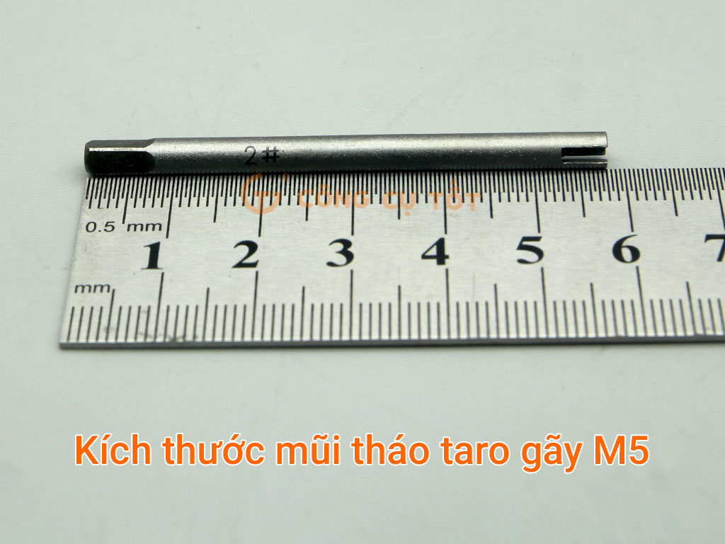 Kích thước mũi tháo taro bị gãy M5
