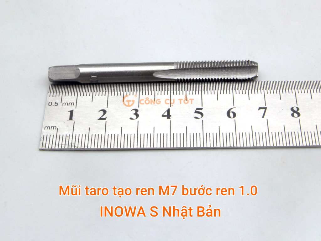 Kích thước của mũi taro M7x1.0 INOWA S Nhật Bản