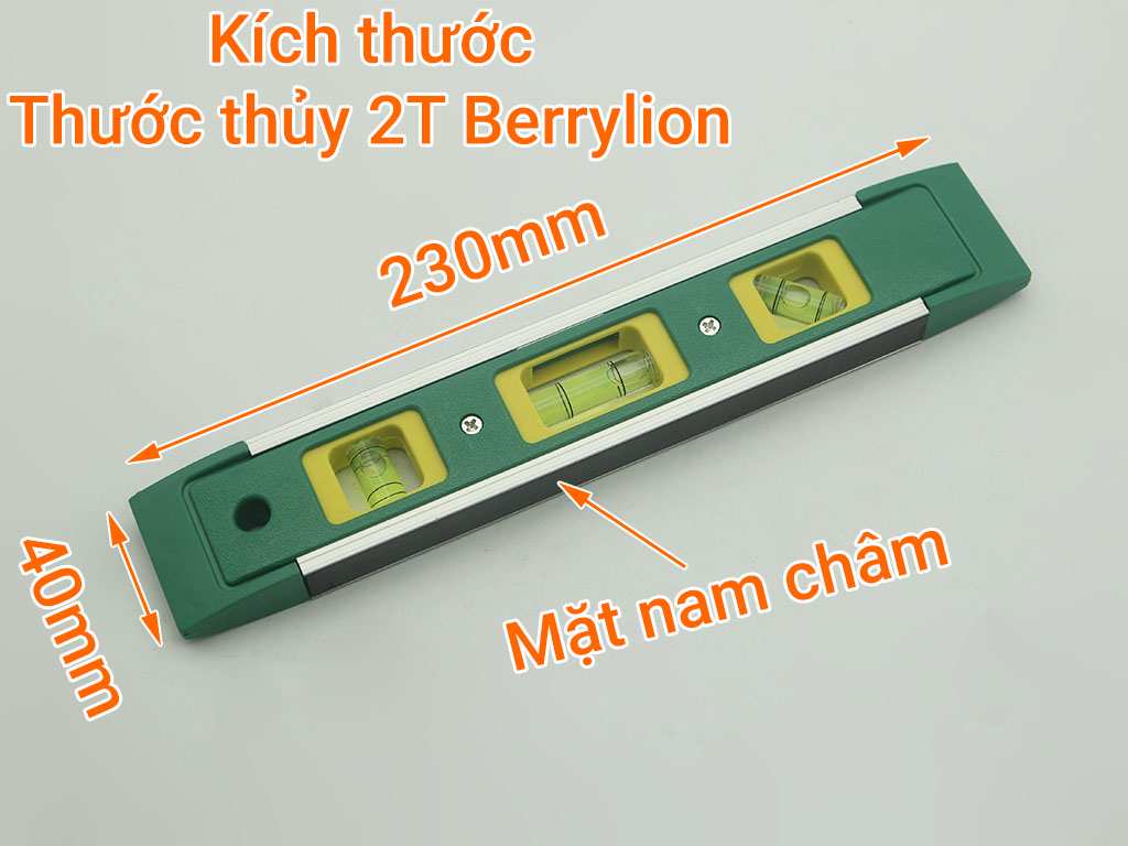 Kích thước của Thước thủy 2T Berrylion