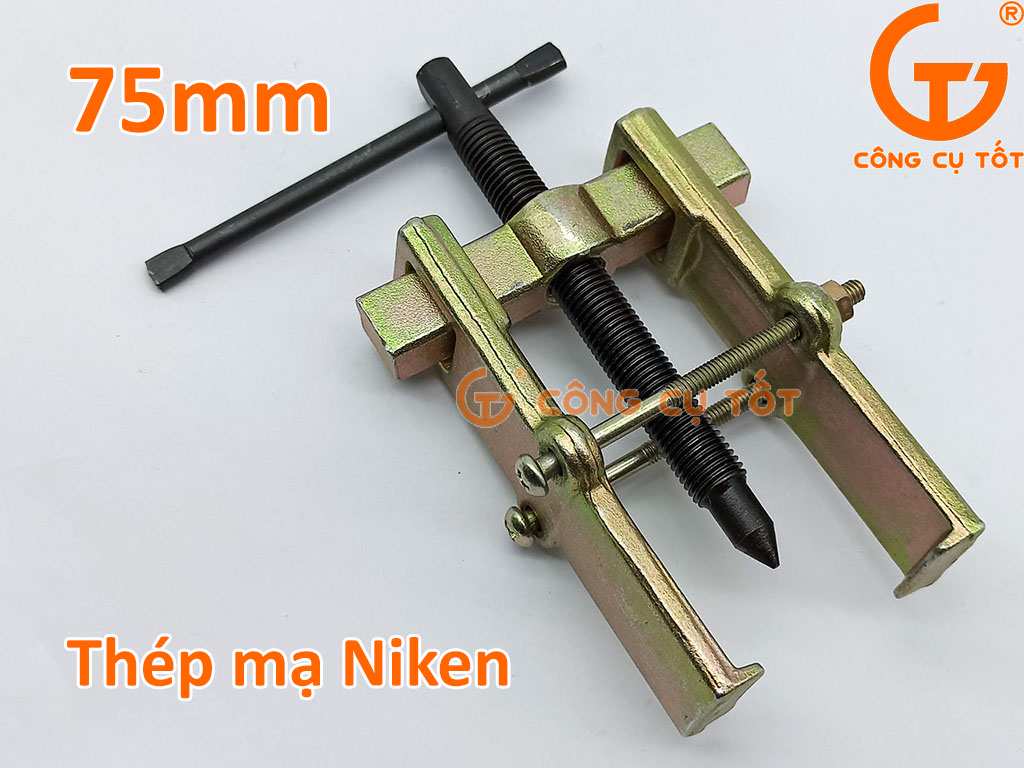 Vam 2 càng tháo vòng bi bằng thép mạ kền (Niken) 75mm
