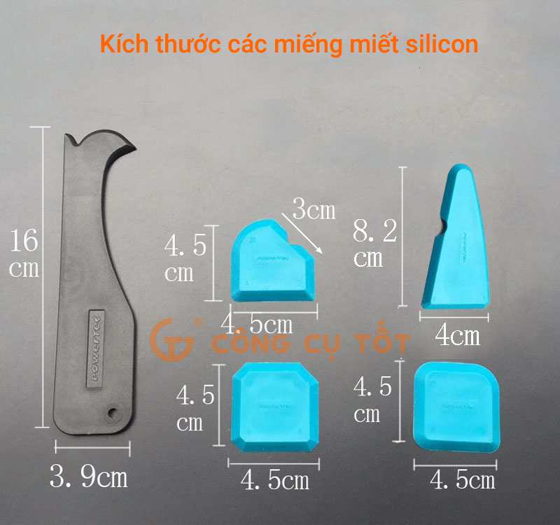 Kích thước các miếng miết silicon