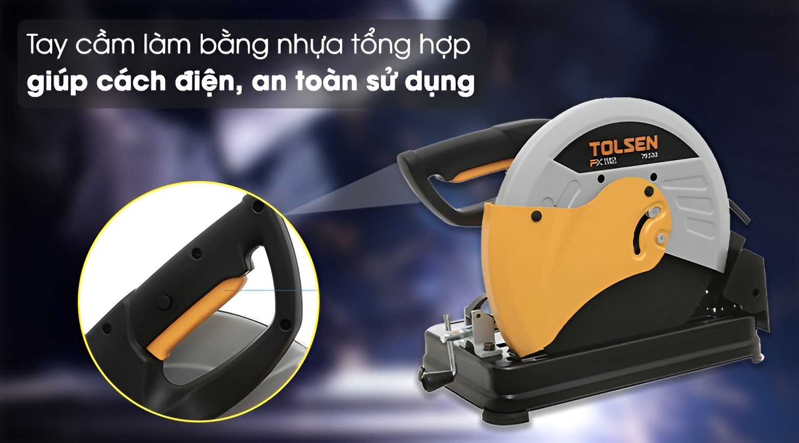 Hình ảnh 7 của mặt hàng Máy cắt sắt 355mm 2500w TOLSEN 79538