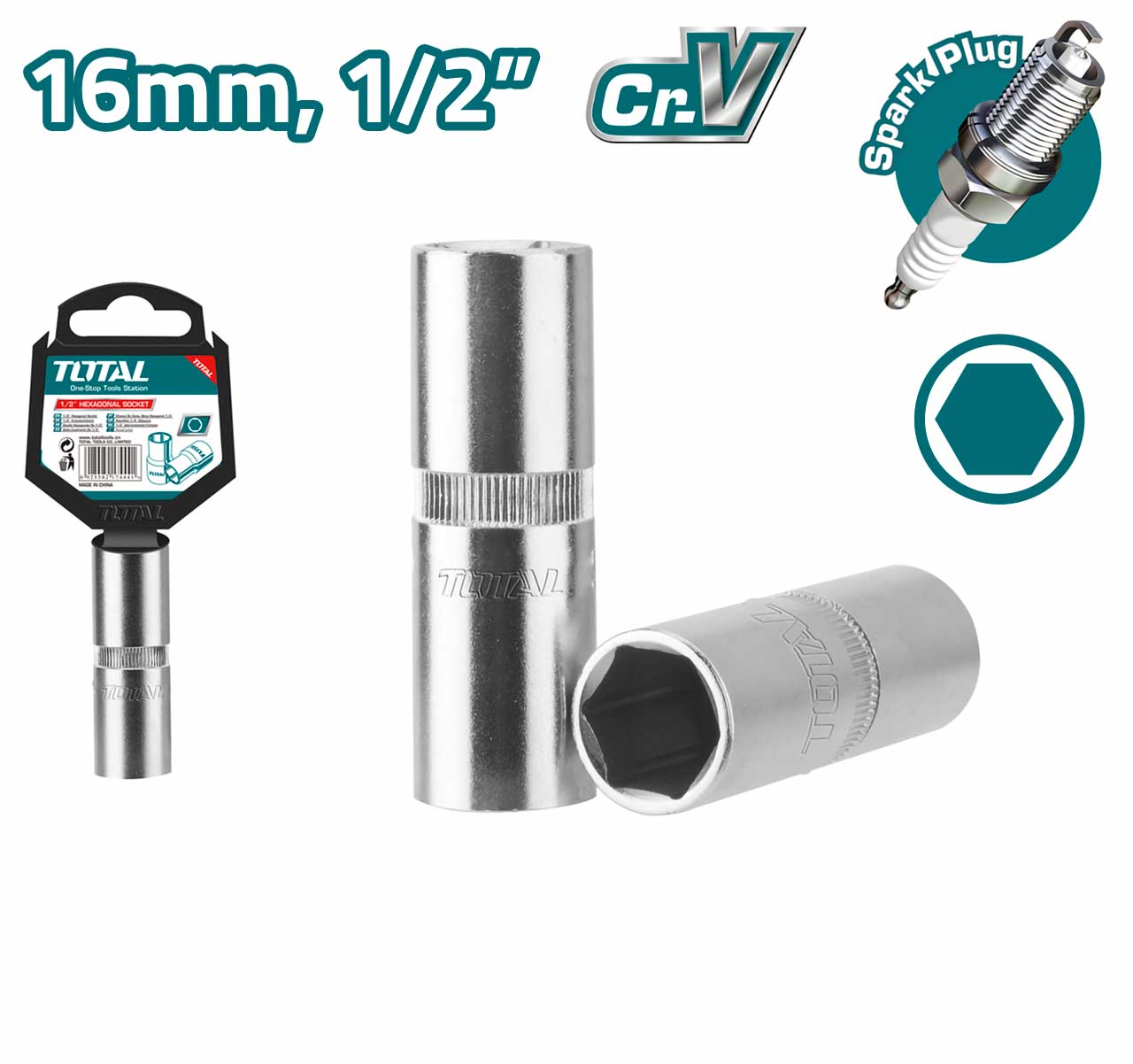 Hình ảnh 1 của mặt hàng Đầu tuýp lục giác 1/2 inch 16mm