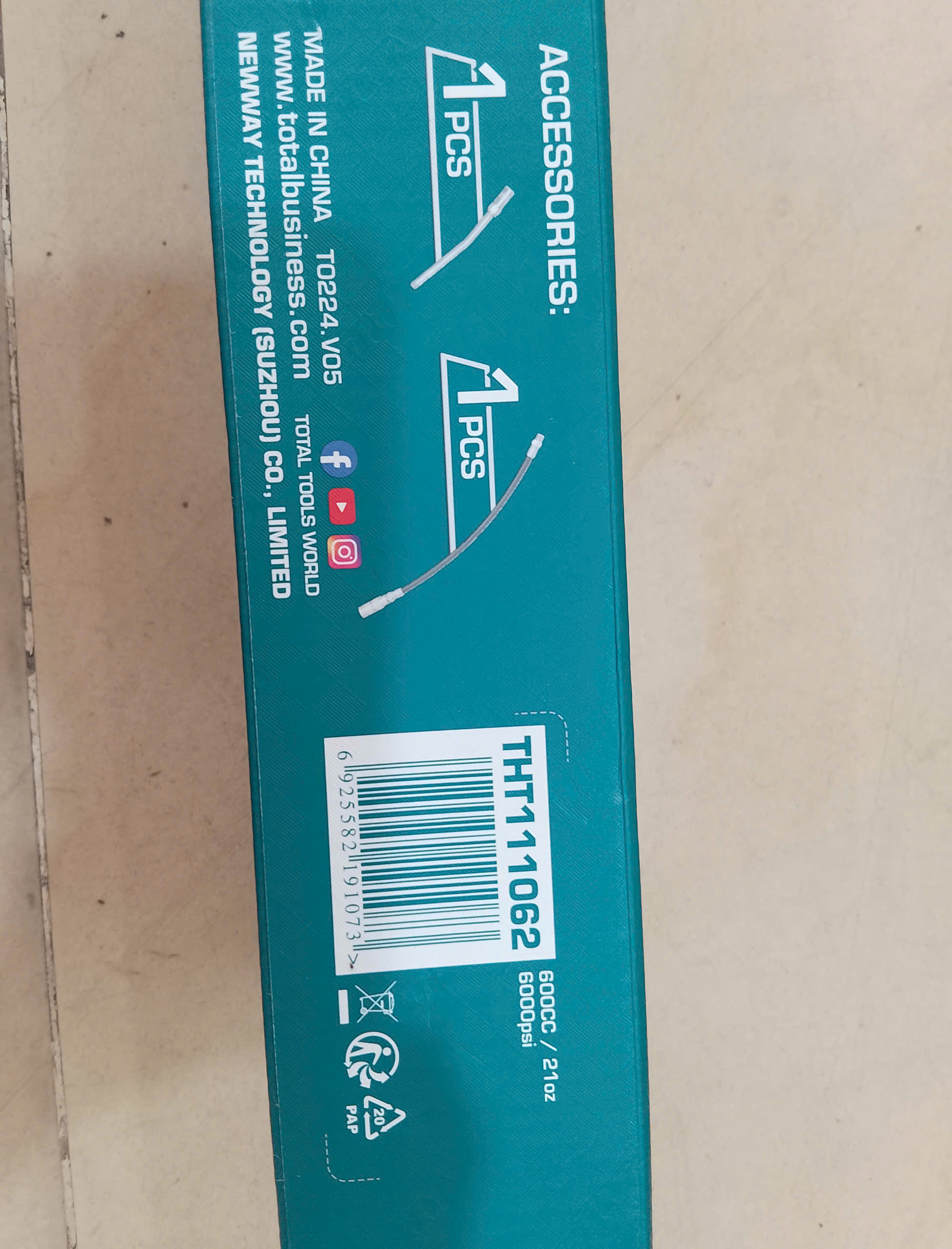 Hình ảnh 5 của mặt hàng Súng bơm mỡ 600cc Total
