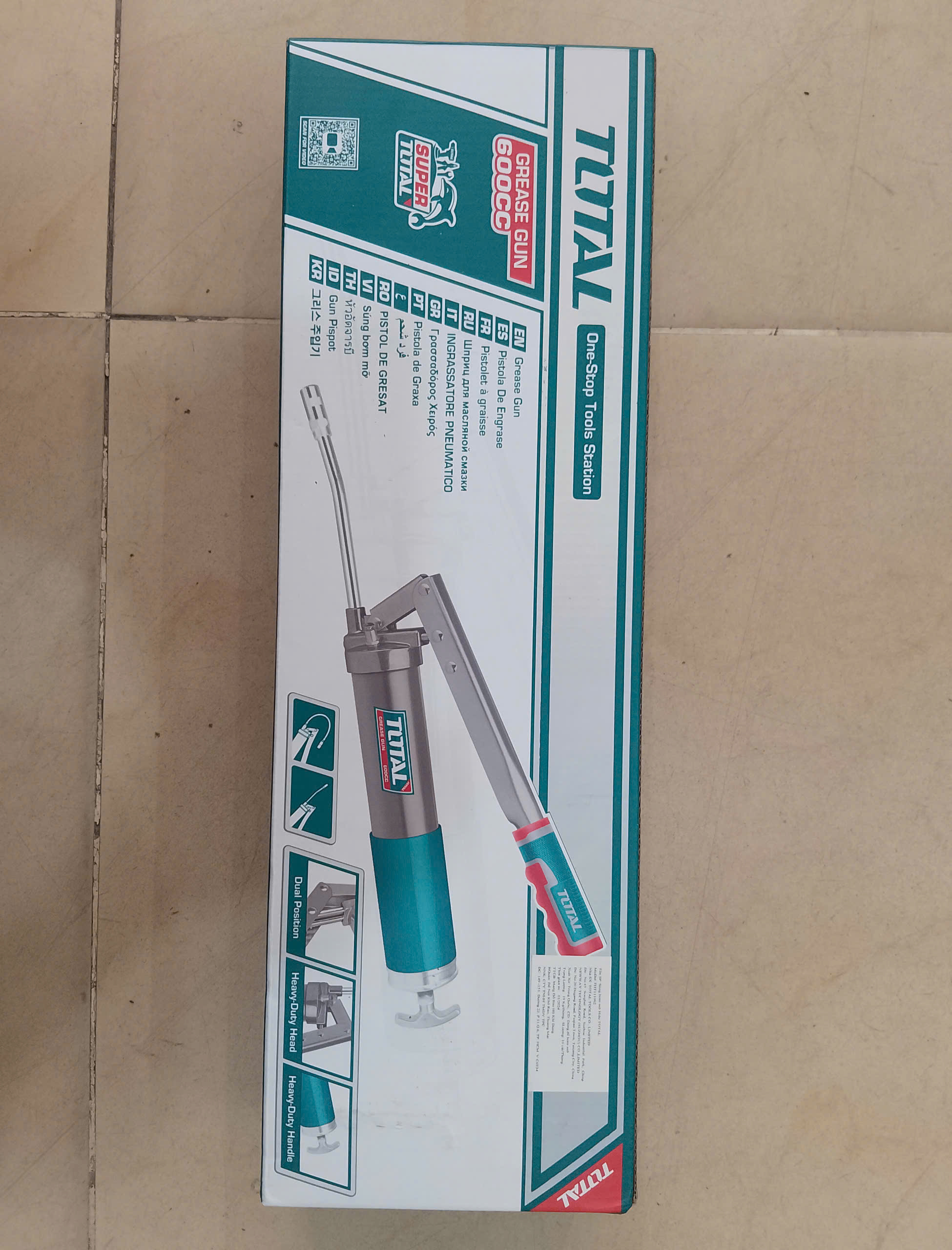 Hình ảnh 6 của mặt hàng Súng bơm mỡ 600cc Total
