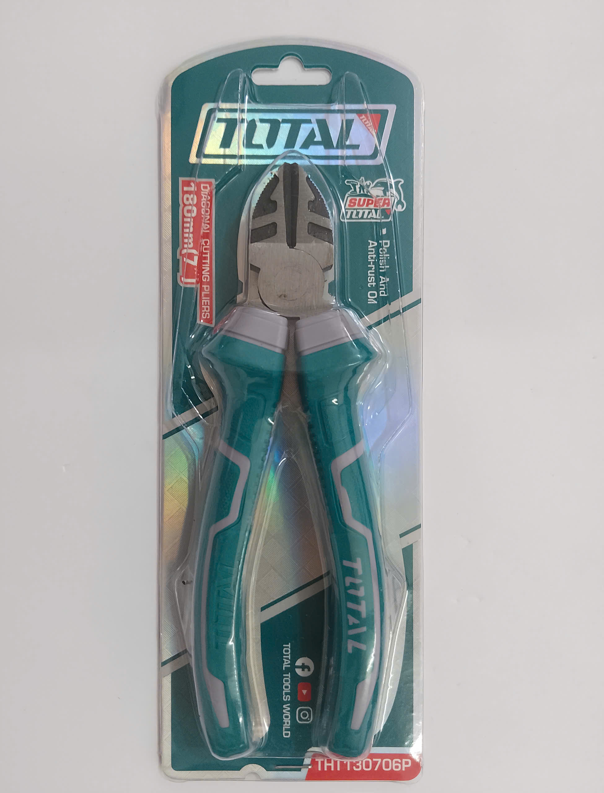 Hình ảnh 5 của mặt hàng Kềm cắt 7"/180mm Total