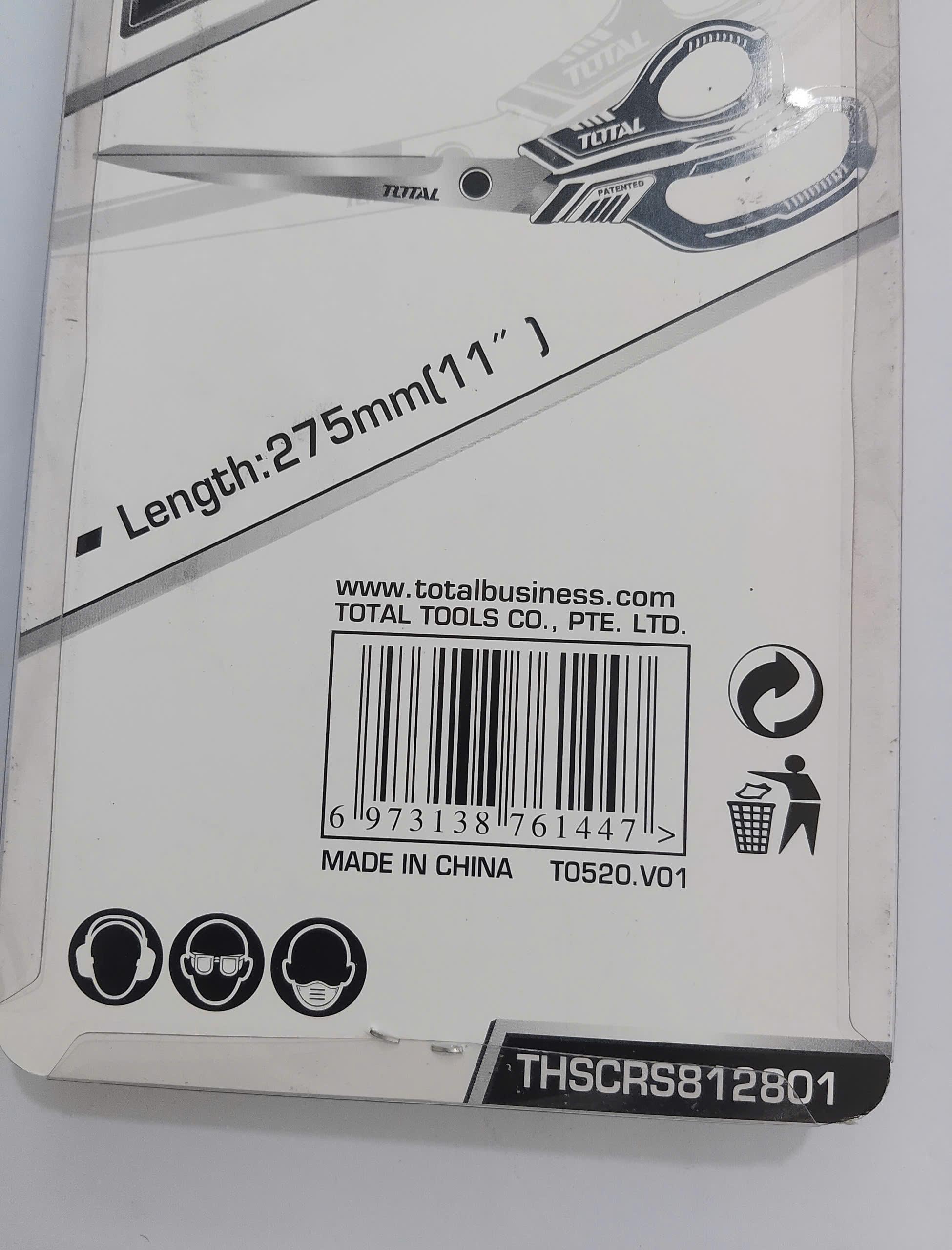 Hình ảnh 10 của mặt hàng Kéo cắt 275mm Total