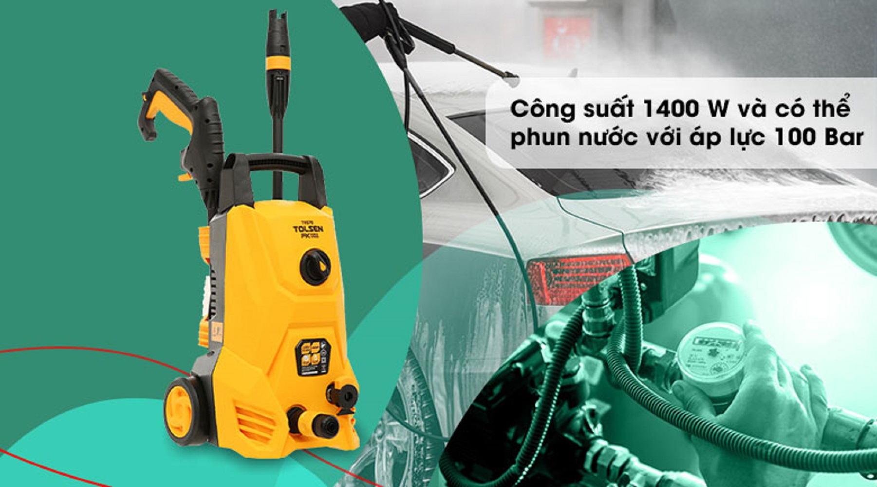 Hình ảnh 12 của mặt hàng MÁY XỊT NƯỚC ÁP SUẤT 1.400W 5M