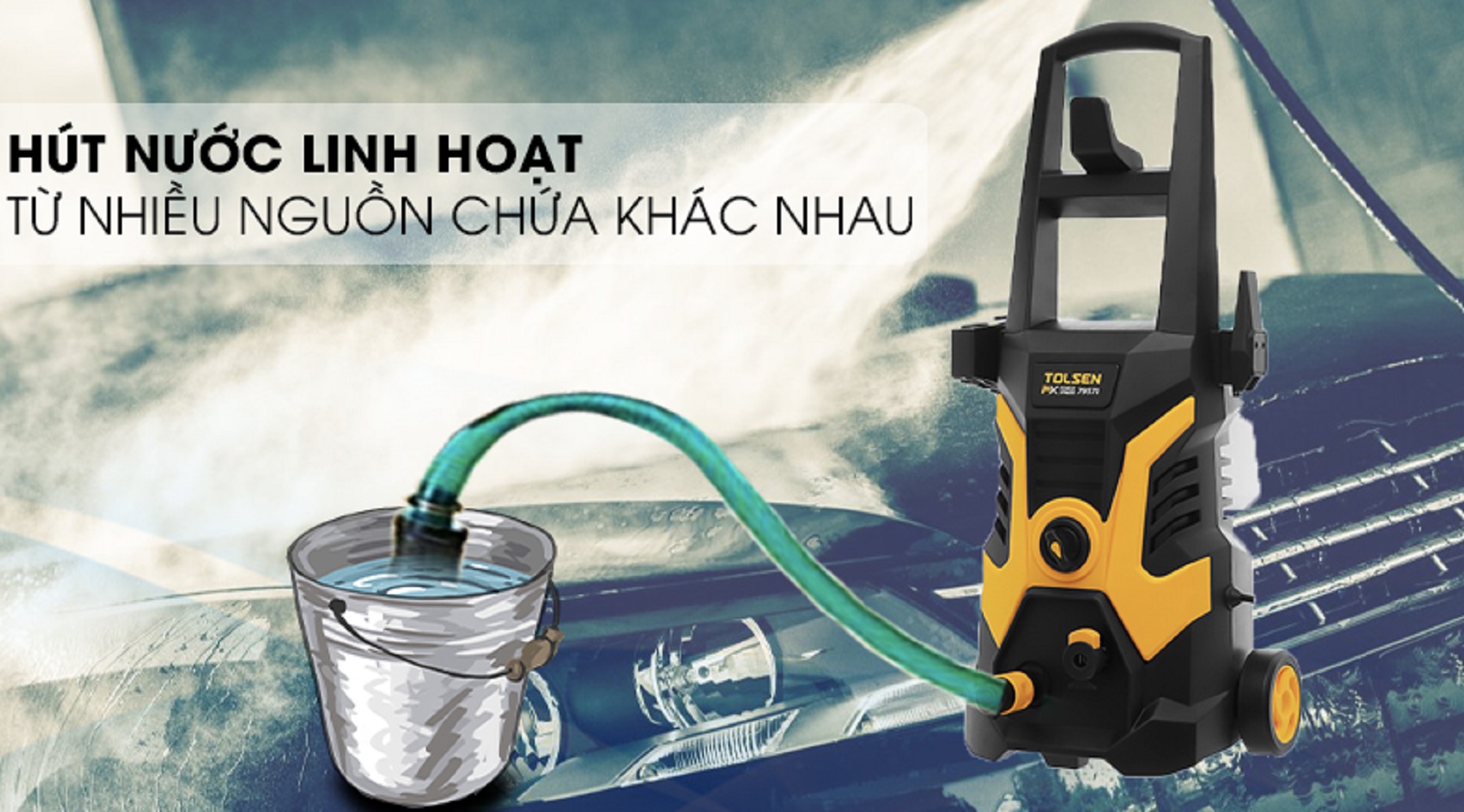 Hình ảnh 2 của mặt hàng MÁY XỊT NƯỚC ÁP SUẤT 1.800W 7M+10M