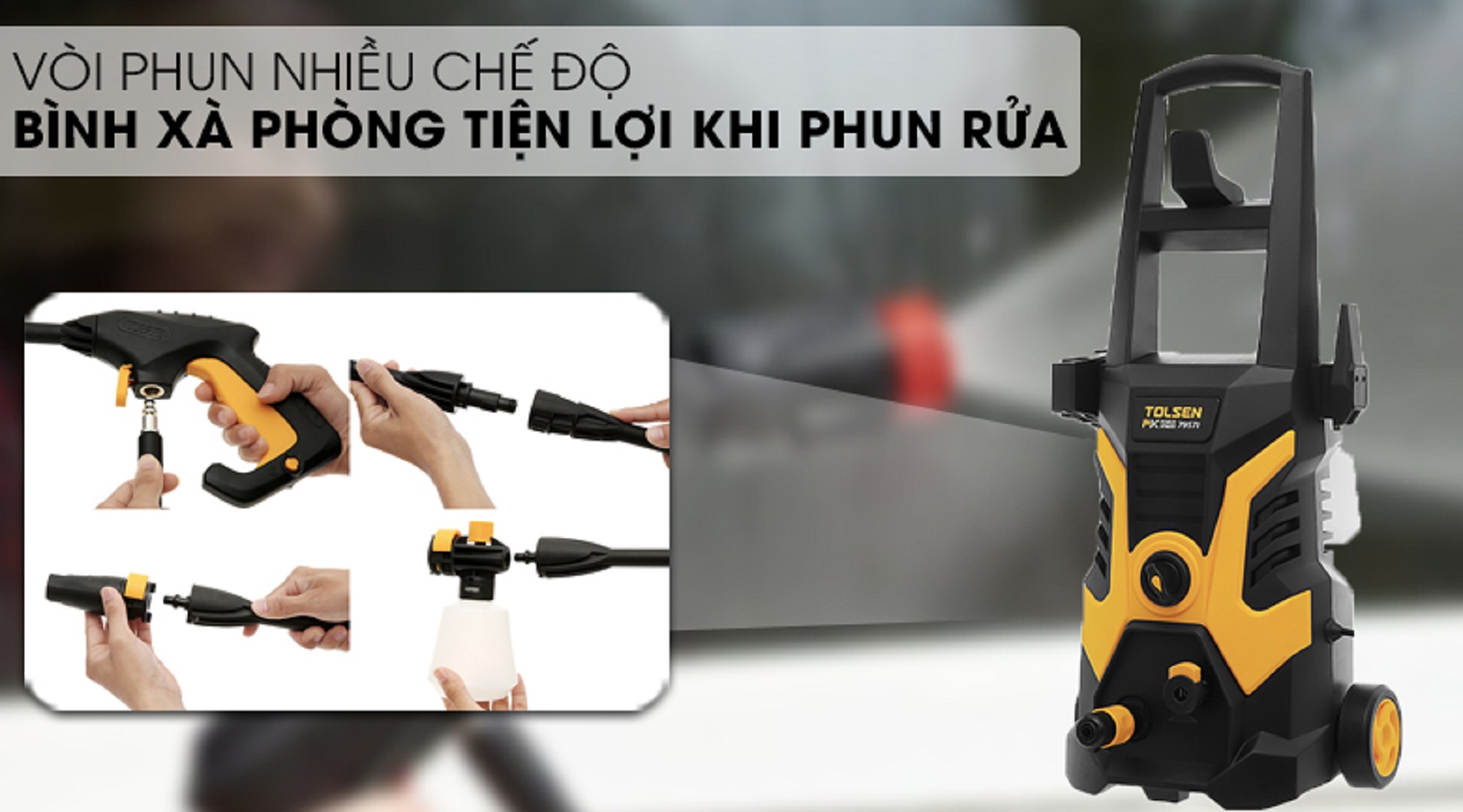 Hình ảnh 3 của mặt hàng MÁY XỊT NƯỚC ÁP SUẤT 1.800W 7M+10M