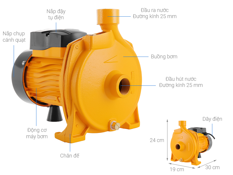 Hình ảnh 1 của mặt hàng Máy bơm ly tâm 1hp TOLSEN 79975