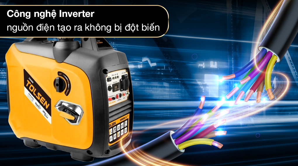 Hình ảnh 6 của mặt hàng Máy phát điện inverter 1800W TOLSEN 79986