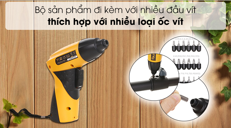 Hình ảnh 11 của mặt hàng BỘ MÁY VẶN ỐC VÍT KHÔNG DÂY TOLSEN