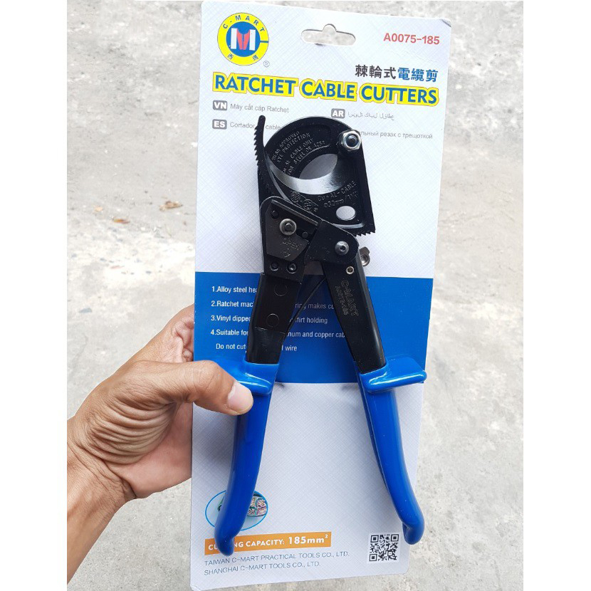 Hình ảnh 3 của mặt hàng Kìm cắt cáp tự động C-Mart A0075-185 185mm