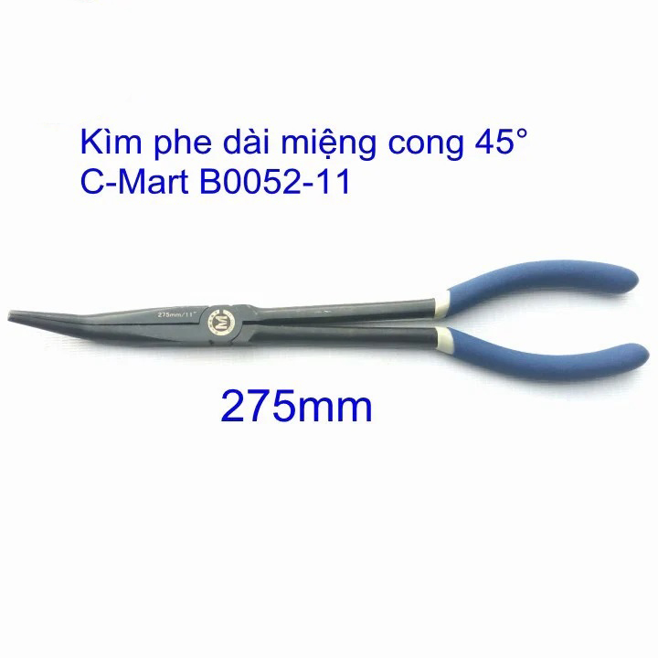 Hình ảnh 1 của mặt hàng Kìm phe miệng cong C-Mart B0052-11 45 độ 275mm