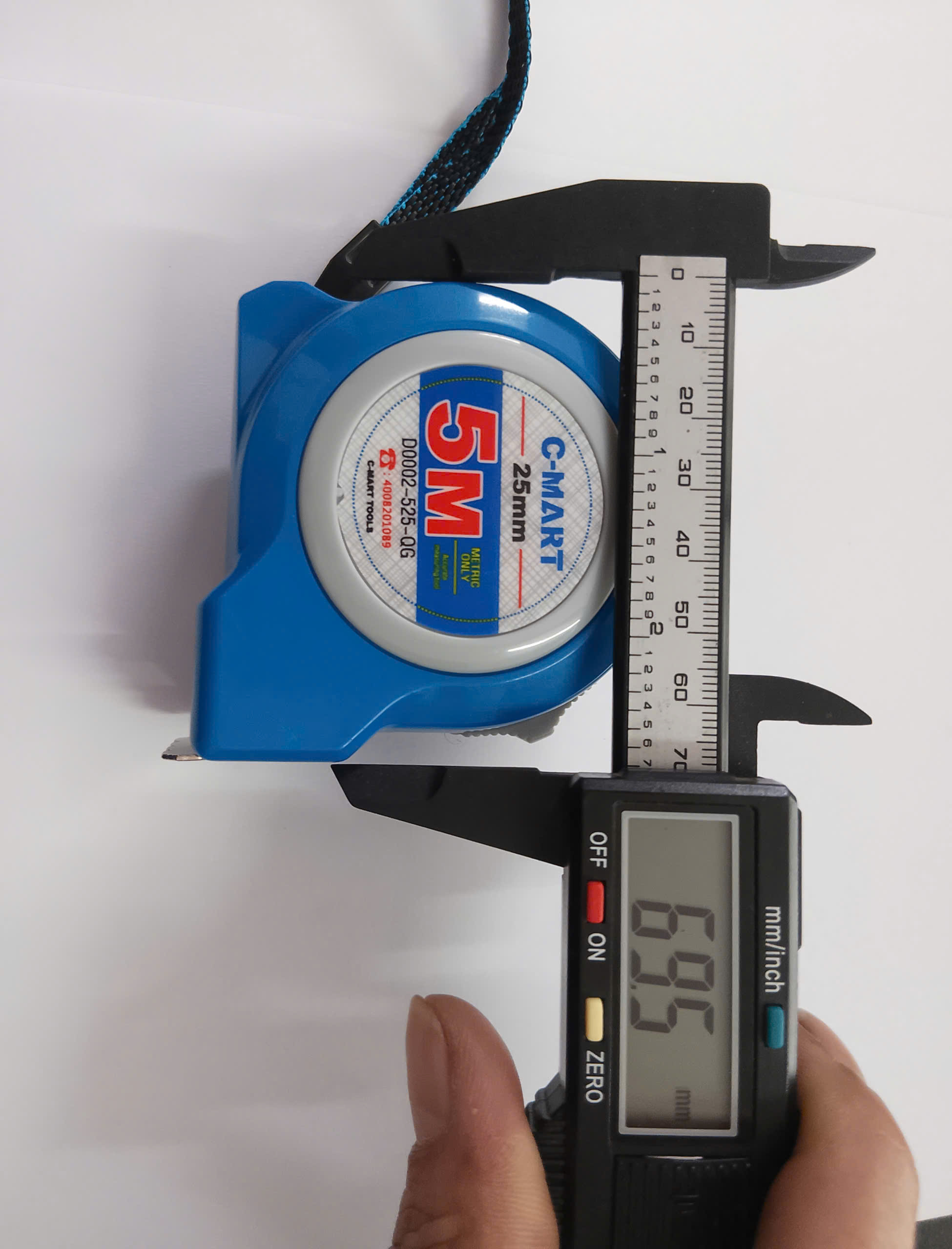 Hình ảnh 11 của mặt hàng Thước cuộn 5*25mm hệ mét
