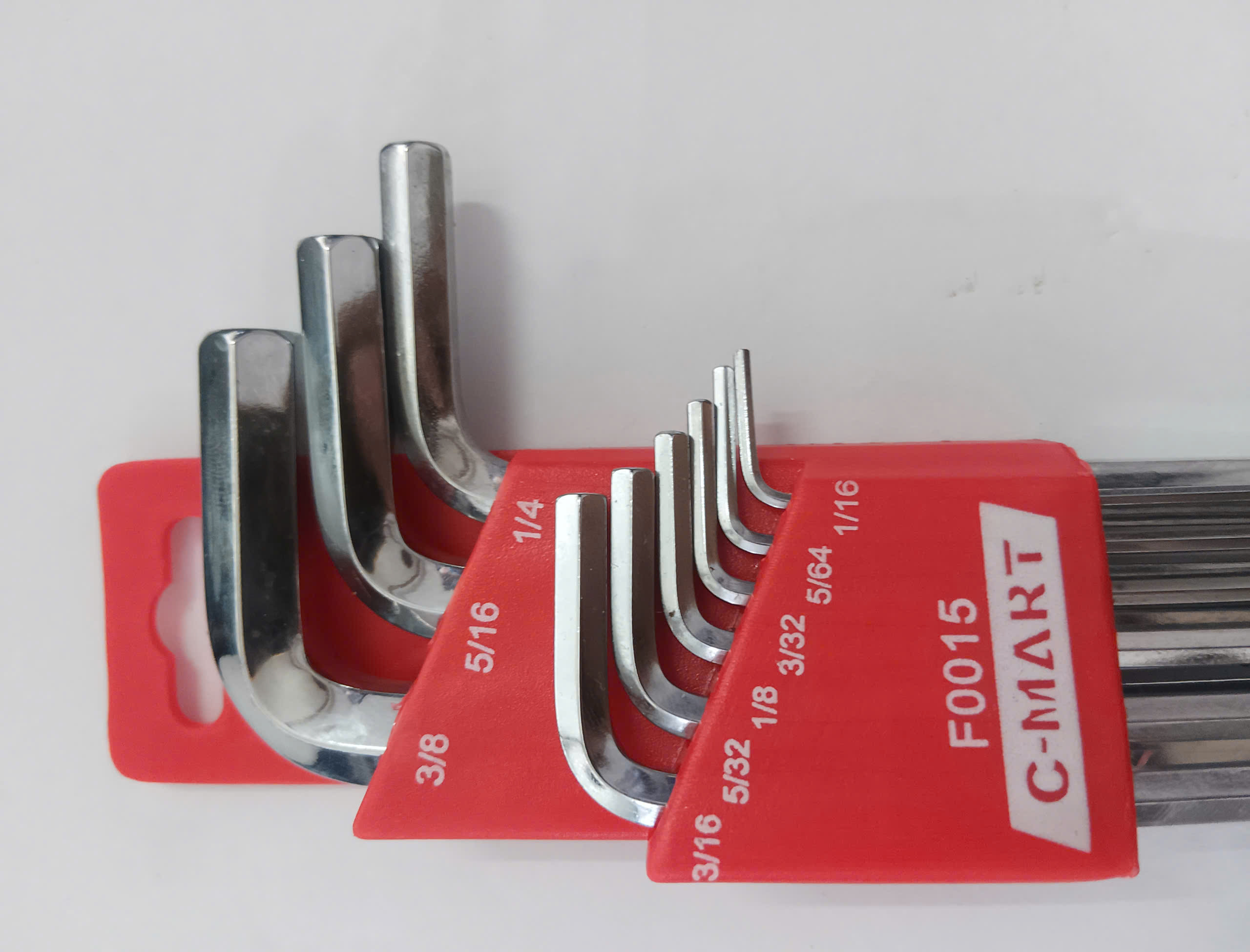 Hình ảnh 10 của mặt hàng Bộ lục giác đầu bi 9 cây hệ inch C-Mart F0015-1