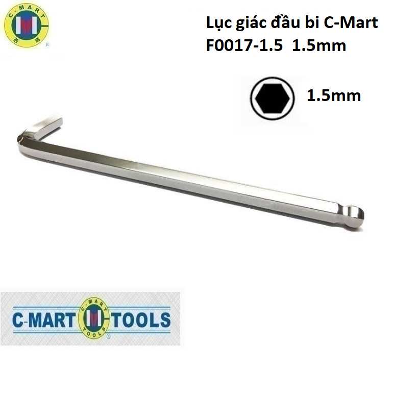 Hình ảnh 1 của mặt hàng Lục giác đầu bi C-Mart F0017-1.5 1.5mm