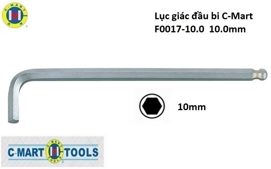 Hình ảnh 2 của mặt hàng Lục giác đầu bi C-Mart F0017-10.0 10.0mm