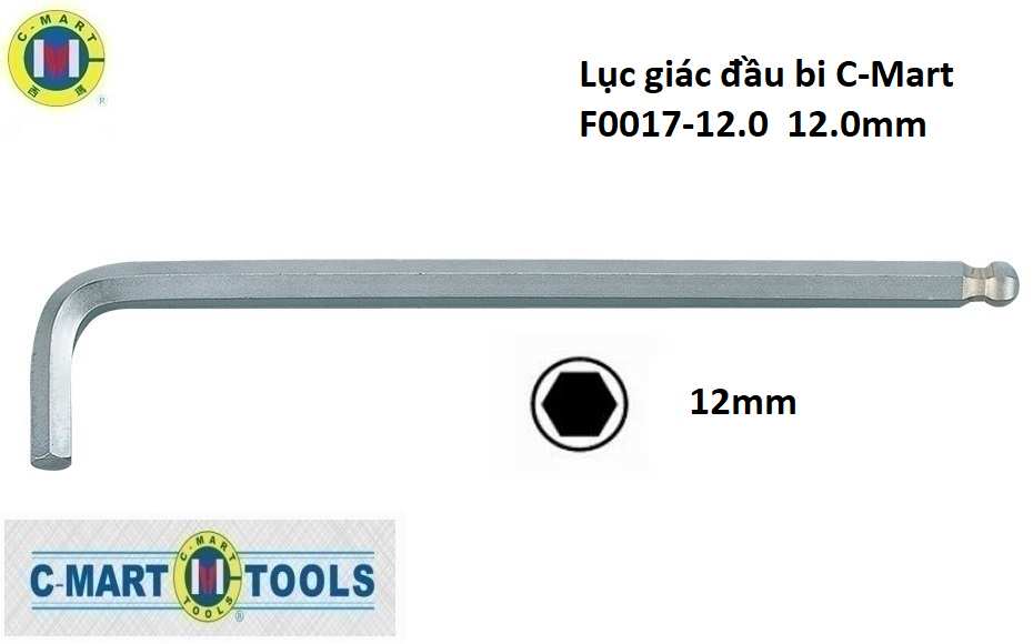 Hình ảnh 3 của mặt hàng Lục giác đầu bi C-Mart F0017-12.0 12.0mm