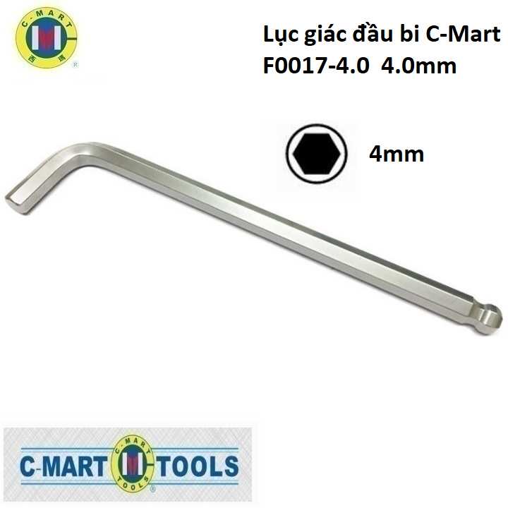 Hình ảnh 2 của mặt hàng Lục giác đầu bi C-Mart F0017-4.0 4.0mm