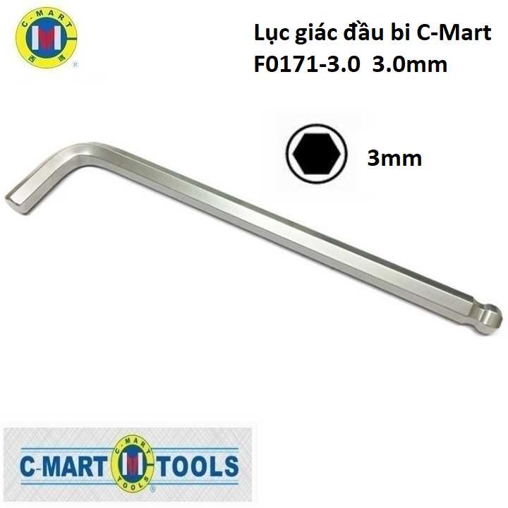 Hình ảnh 1 của mặt hàng Lục giác đầu bi C-Mart F0171-3.0 3.0mm