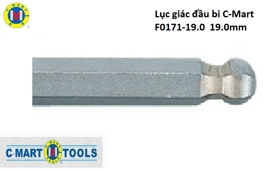 Hình ảnh 2 của mặt hàng Lục giác đầu bi C-Mart F0171-19.0 19.0mm
