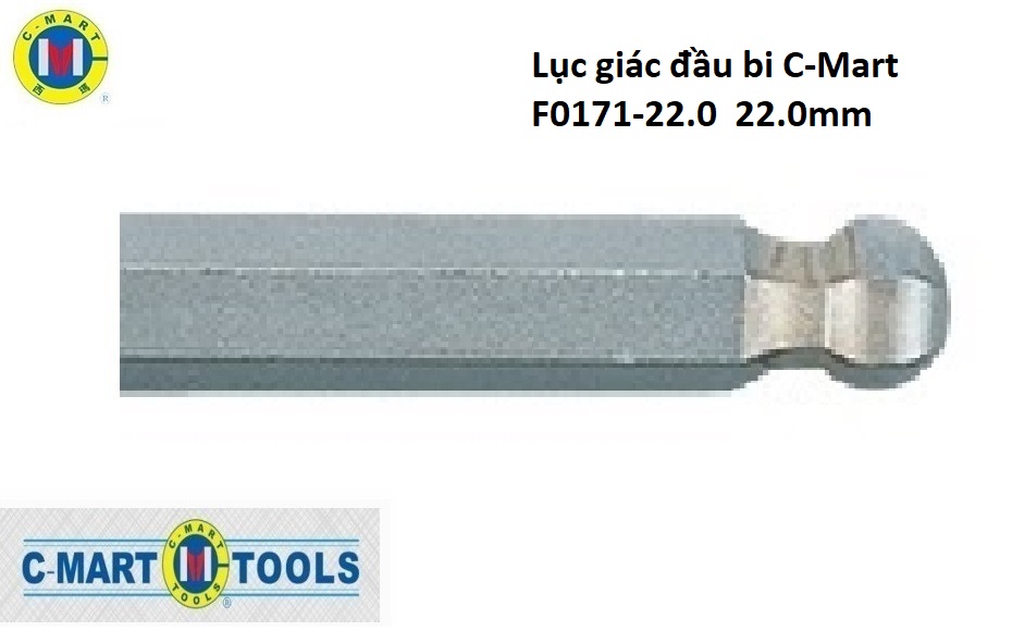Hình ảnh 1 của mặt hàng Lục giác đầu bi C-Mart F0171-22.0 22.0mm