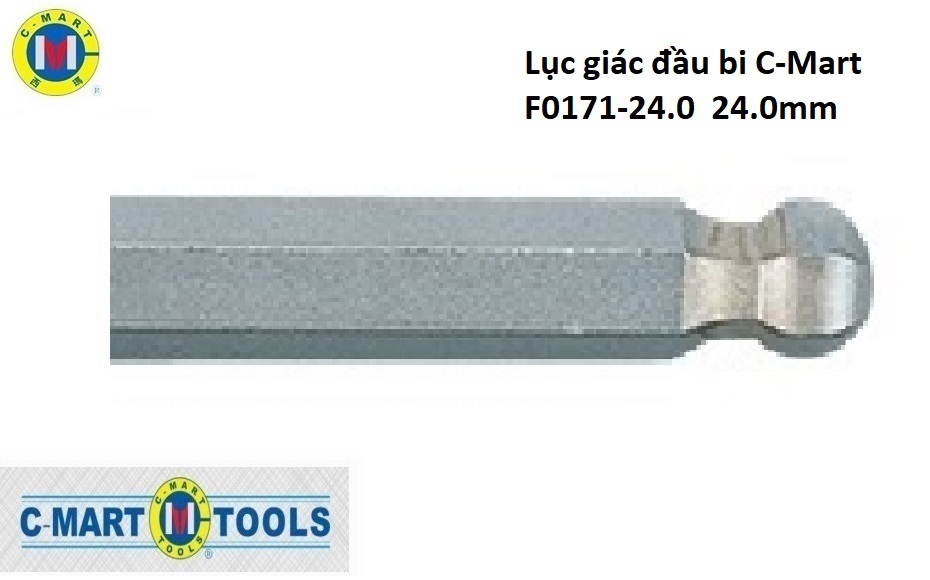 Hình ảnh 2 của mặt hàng Lục giác đầu bi C-Mart F0171-24.0 24.0mm