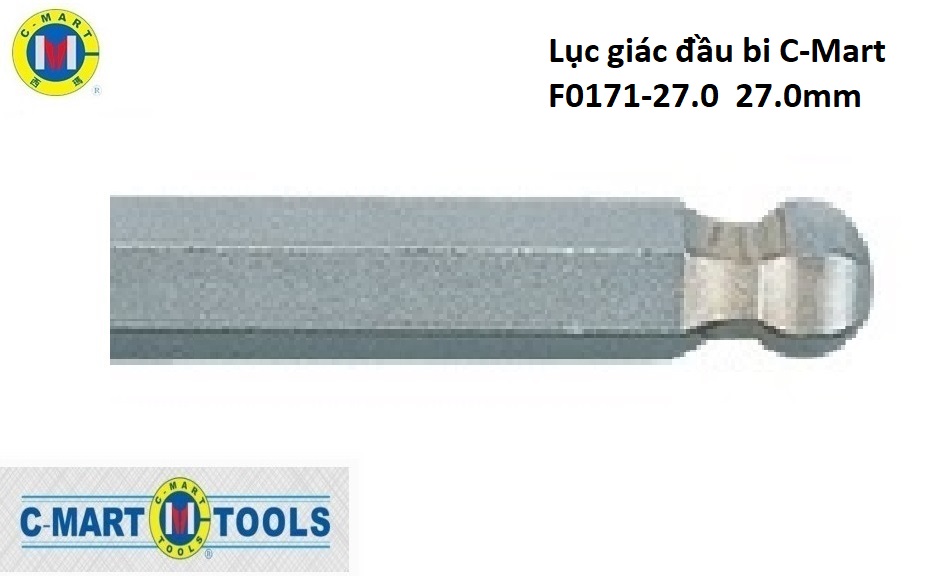 Hình ảnh 3 của mặt hàng Lục giác đầu bi C-Mart F0171-27.0 27.0mm